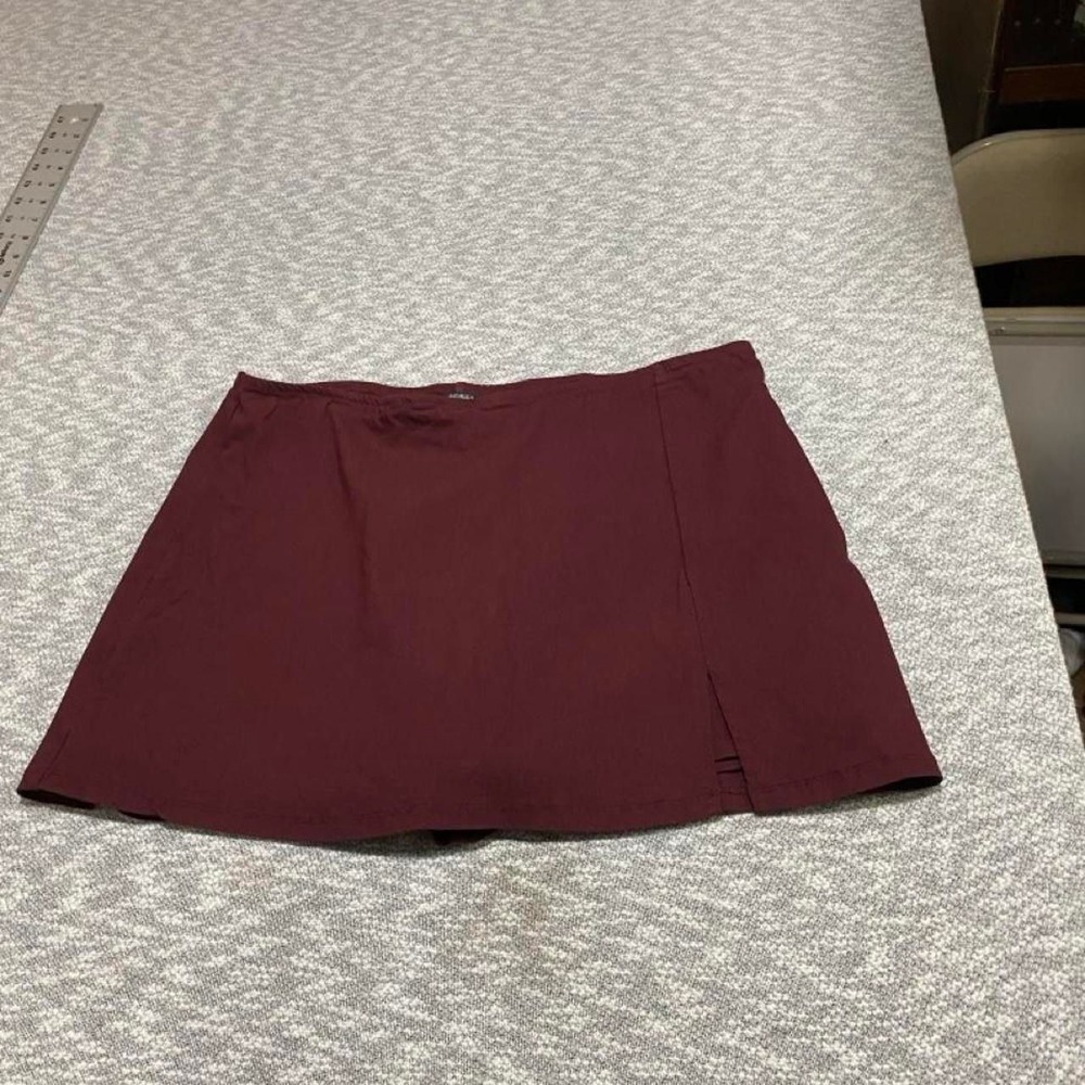 Wild Fable burgundy mini skort women L. SKU-B414#miniskort